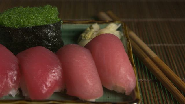 Assorted Sushi plate.