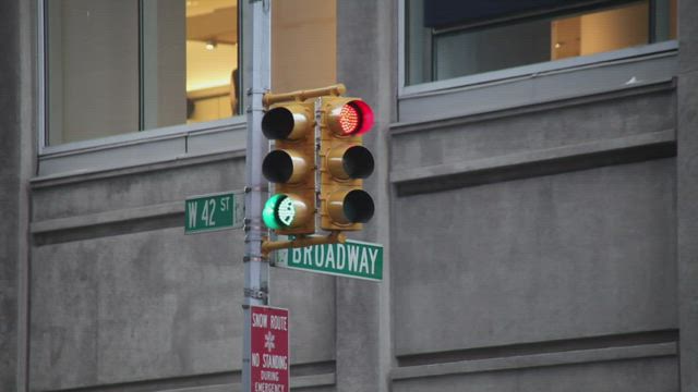 Street signs for Broadway.