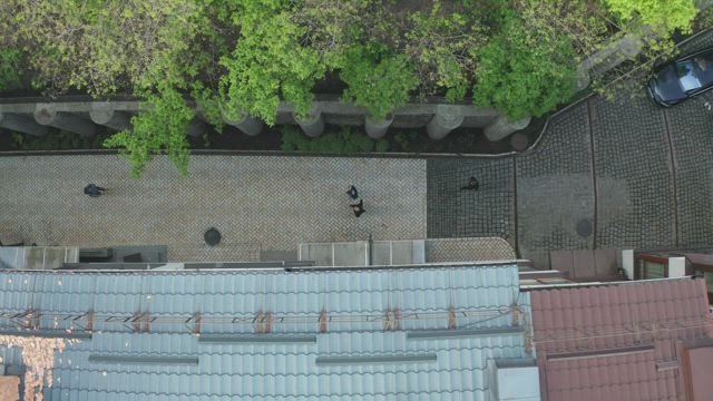 Simulated street crime.