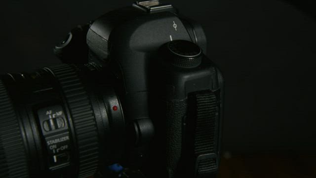 Camera setup in a studio.