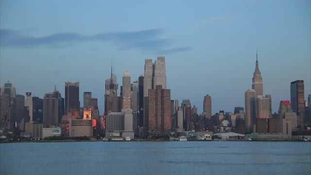Sundown over New York.