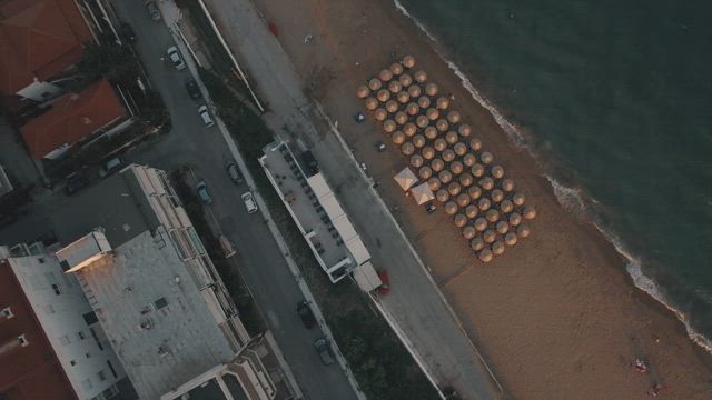 Seafront at the end of the day.