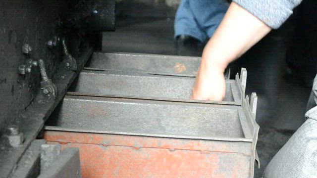 Miner in a coal mine.