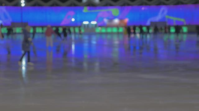 Skating late at night.