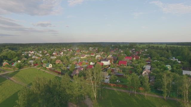 Rural buildings in a remote village.