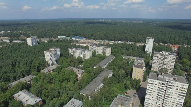 Large residential buildings.