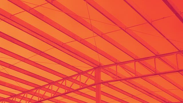 Beam ceiling.
