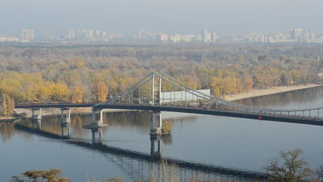 Bridge far from the city.