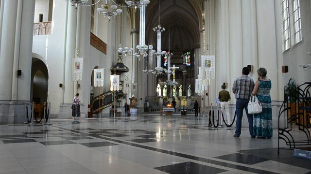 Inside a Church in Lviv.