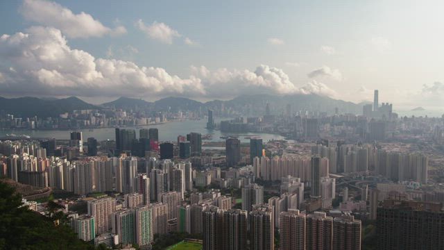 Overview of the city of Seoul, high view.