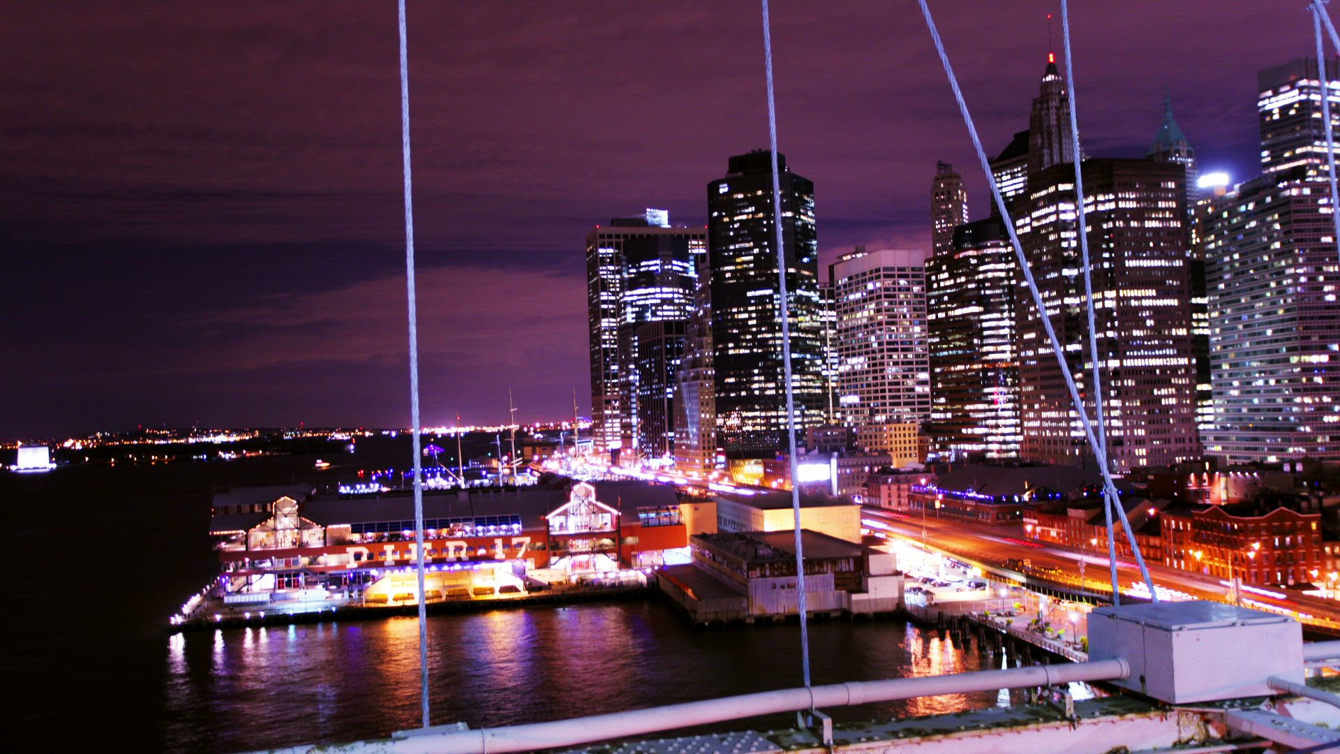 The Ardenne residences and the Manhattan skyline at night