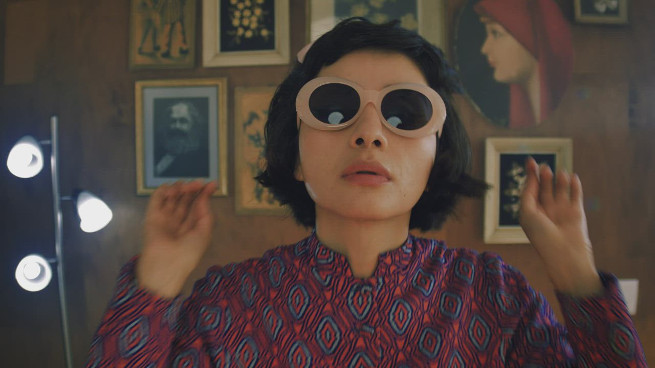 Old fashion woman dancing at home - Free Stock Video