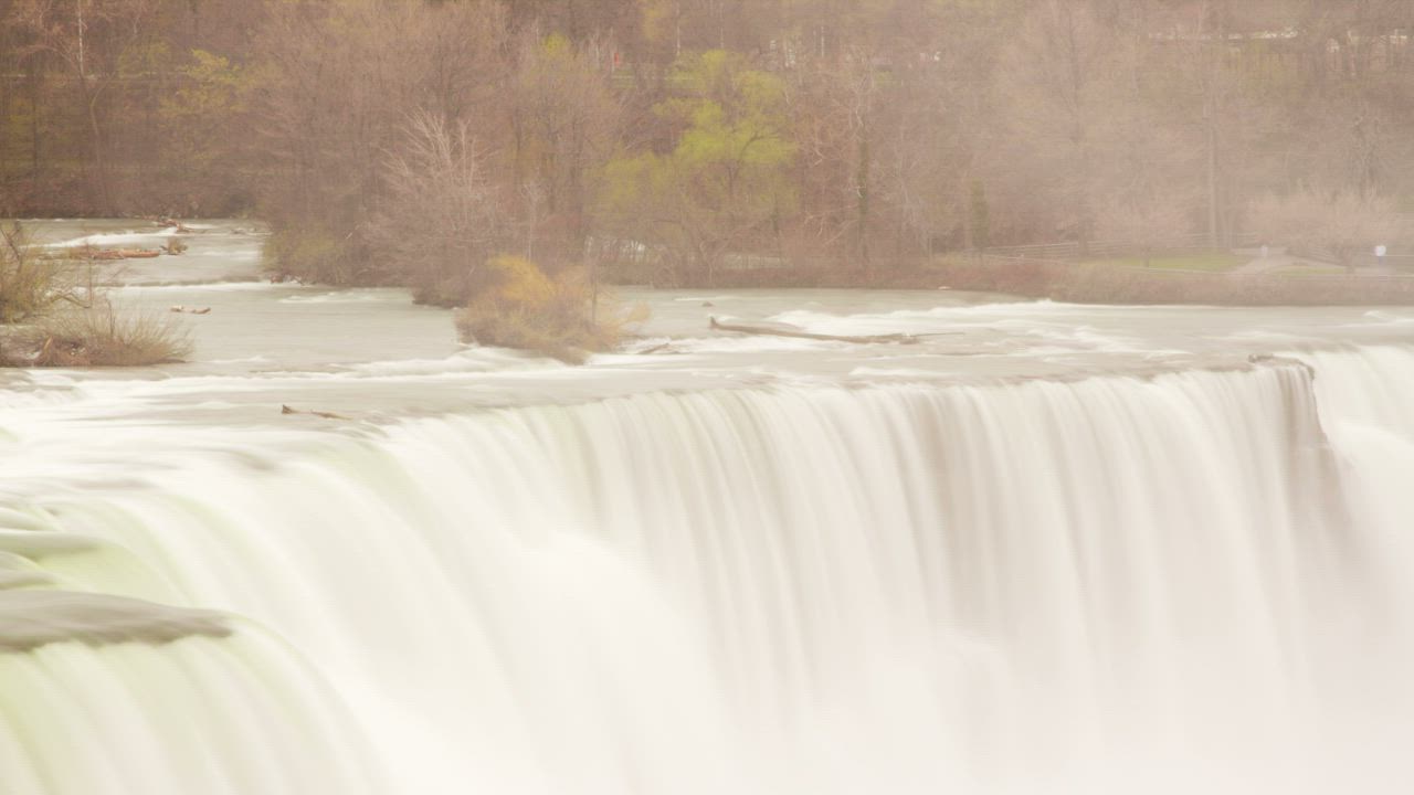 Waterfall in a river - Free Stock Video