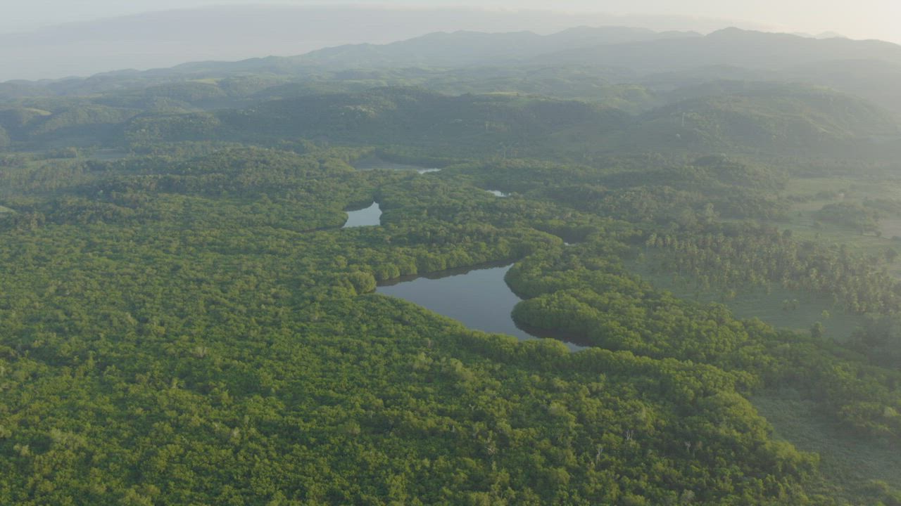 Natural landscape is seen from above - Free Stock Video