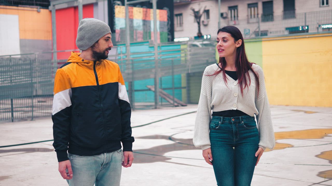 couple taking dance class