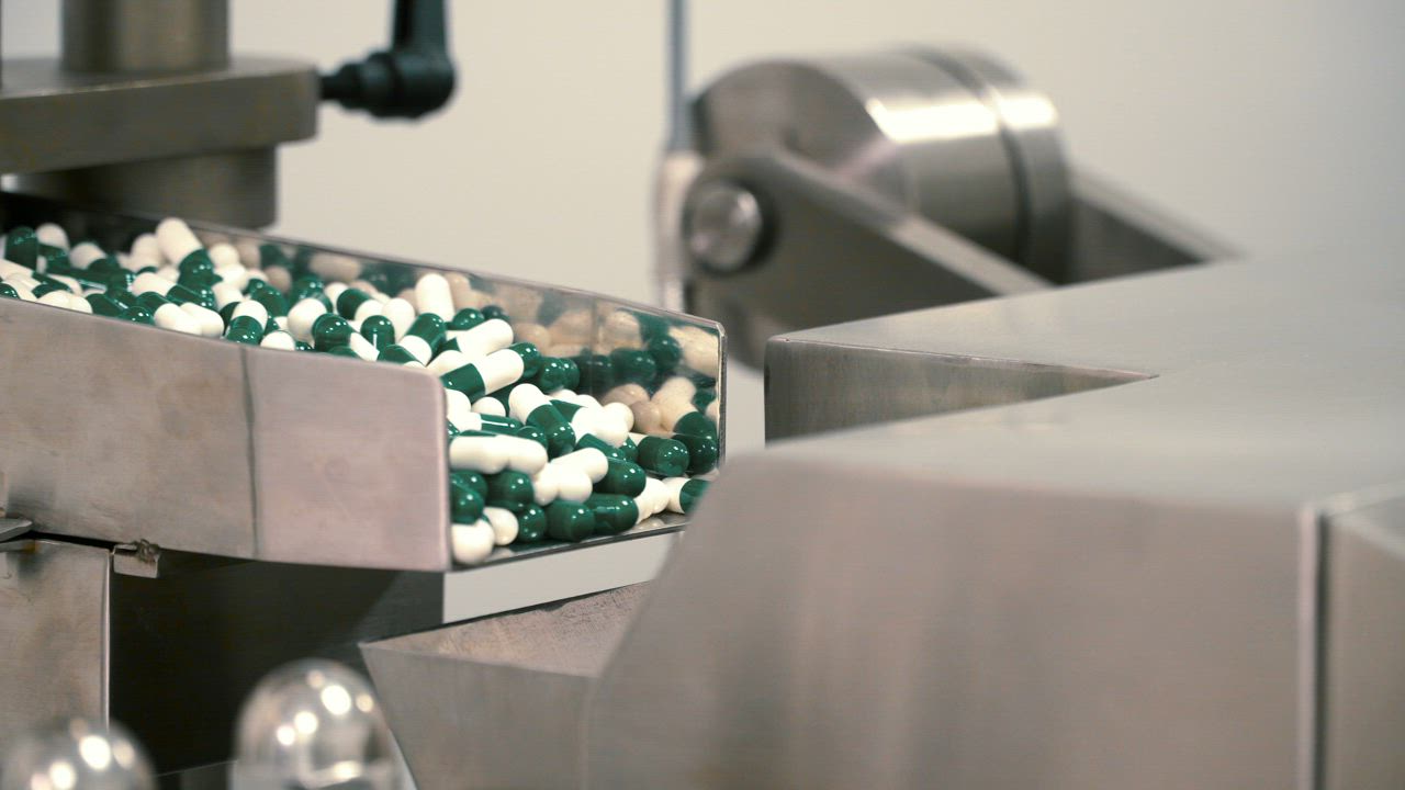 Pill machine, detail view - Free Stock Video