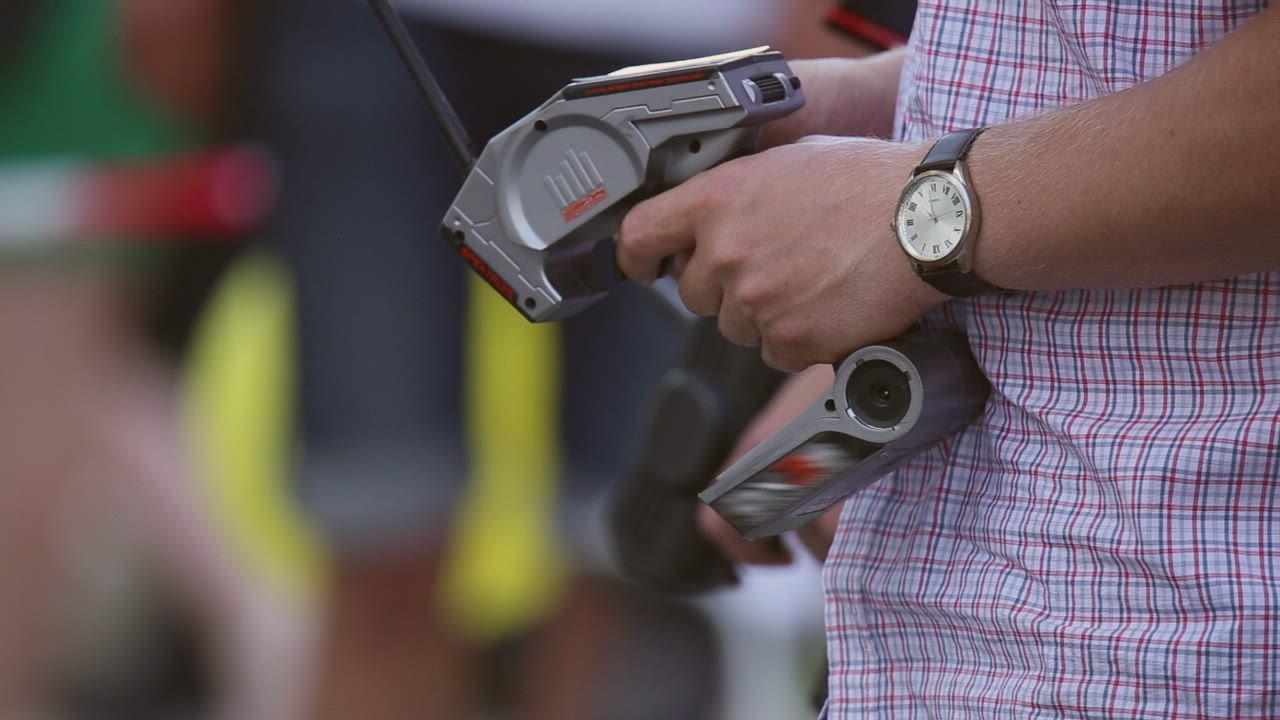 Remote control car race - Free Stock Video