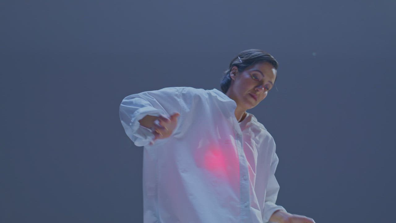 Conceptual performance of a talented dancer - Free Stock Video