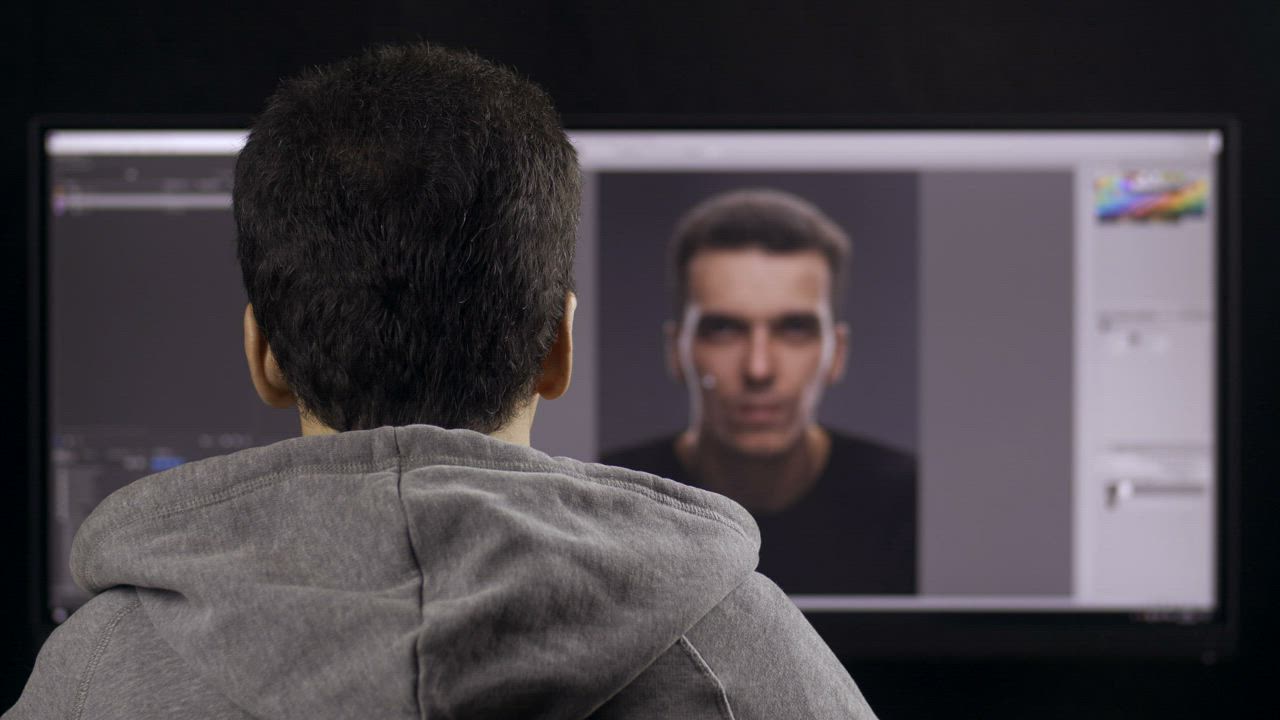 Photograper editing his work - Free Stock Video