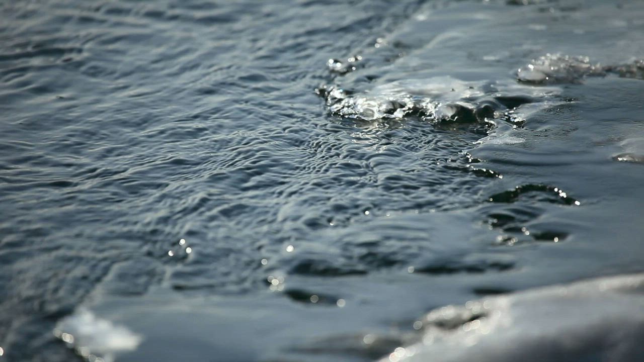 Ice and water closeup - Free Stock Video
