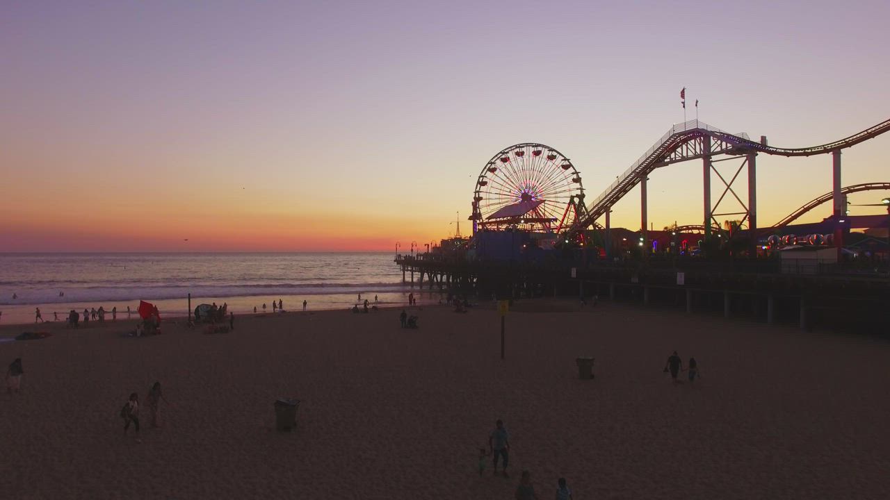 Pier at sunset - Free Stock Video