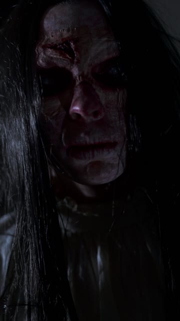 Spooky Monster Cosplay in the Dark.