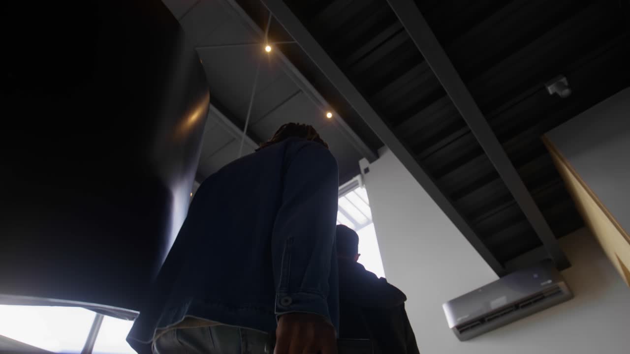 Couple Arriving at Their Accommodation.